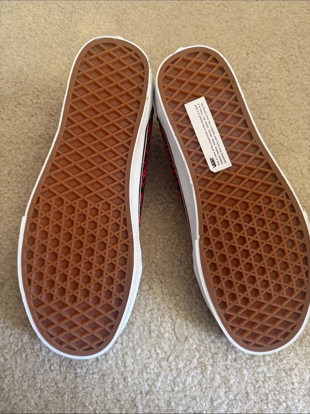 Vans Black with Red and Orange Graphic Side Stripe Old Skool NWOB - Picture 5 of 6